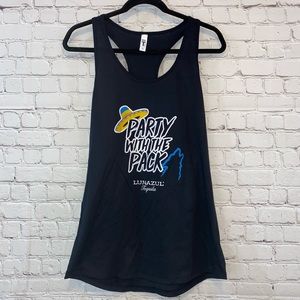 Black Racerback Graphic Tank Top
